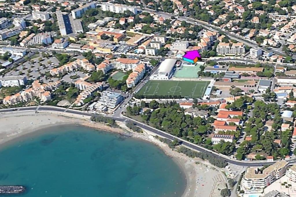 La Plage Vous Appartient - Studio Cabine Vue Mer Appartement Sète Buitenkant foto